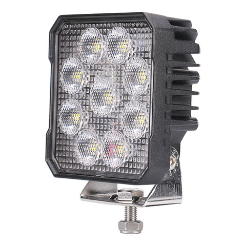 Square LED Worklight with Amber Strobe Warning Lights