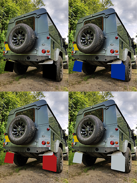 FAR - Defender 110 Rear Mudflaps – Far Corners