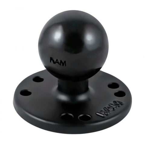 RAM - 1.5" Ball Round Base with AMPS Hole Pattern